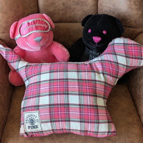 PINK Victoria's Secret Dog Pillow BEARS NOT INCLUDED $200 - Picture 2 of 2